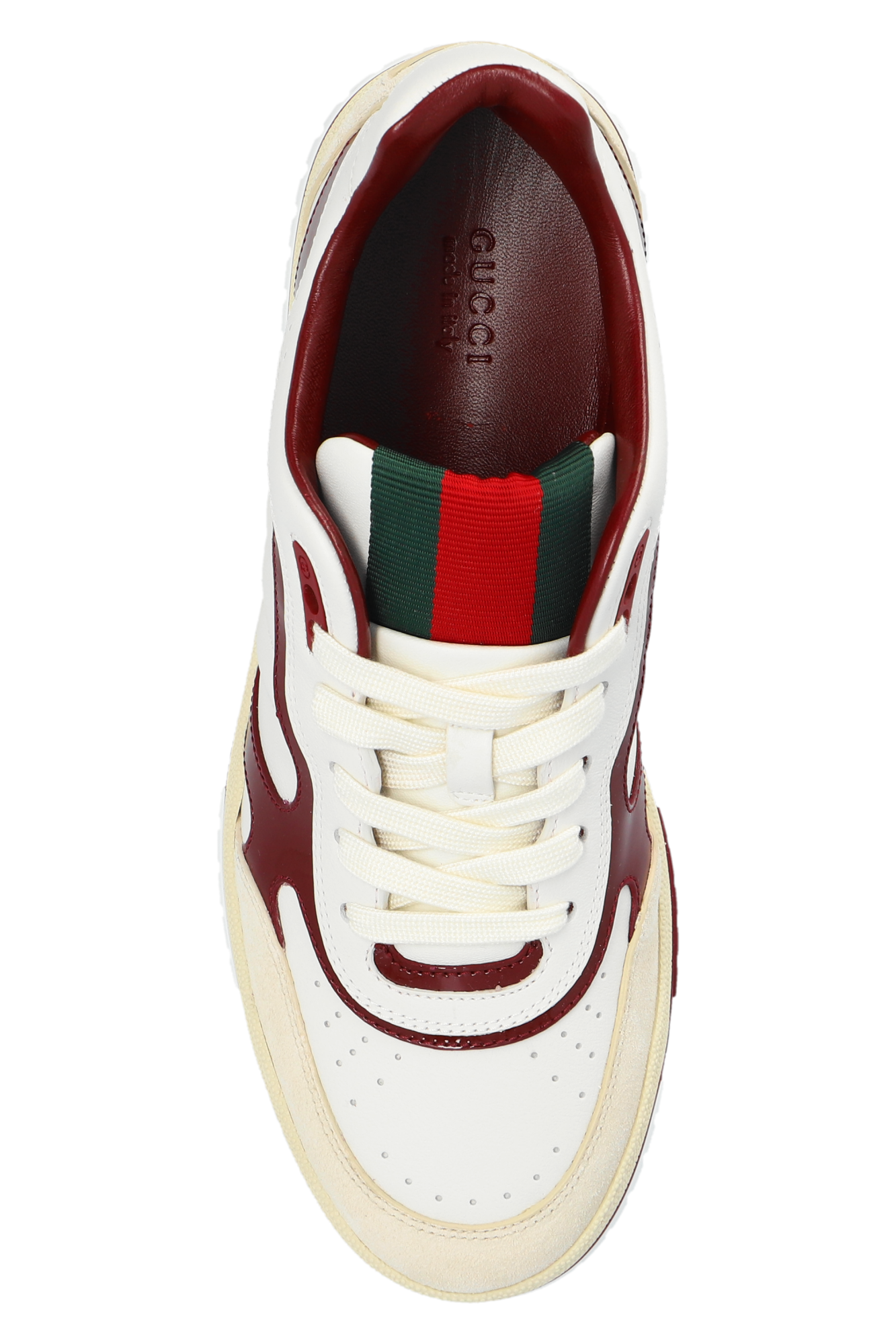 White Sneakers with Web stripe Gucci Vitkac Canada